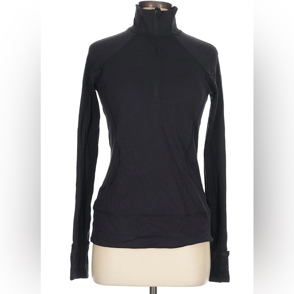 Lululemon Black Quarter-Zip Long Sleeve - Picture 3 of 16